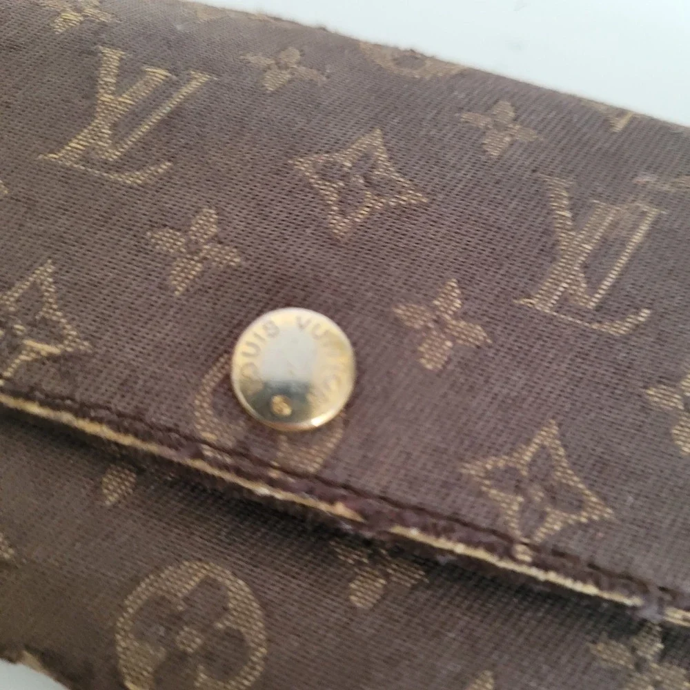 Louis Vuitton Monogram Mini Lin 6 Key Holder Brown Canvas Wallet M62991